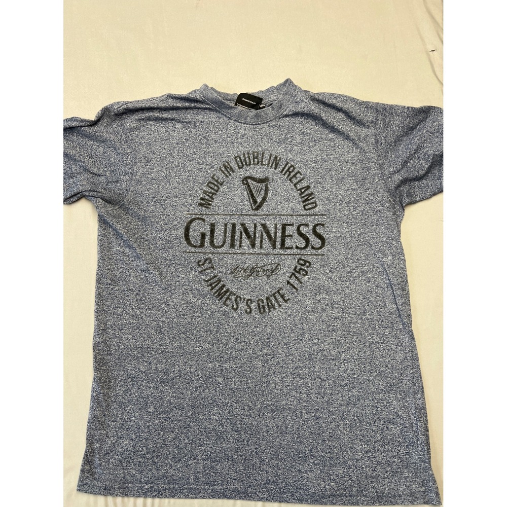 Guinness St James's Gate 1759 Blue Heathered Graphic T-Shirt Mens Medium Relaxed